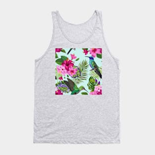 Hummingbirds and flowers Tank Top